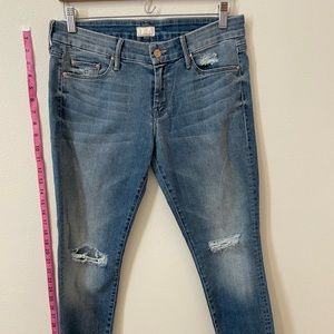Mother denim skinny cropped jeans